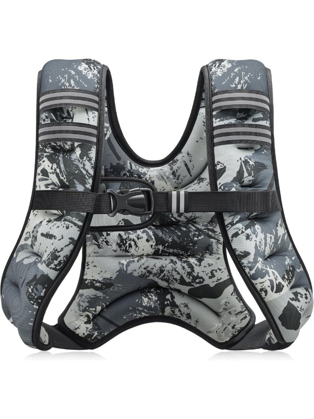 Adjustable Weighted Vest 6-30lbs with Reflective Stripe for Workout & Strength